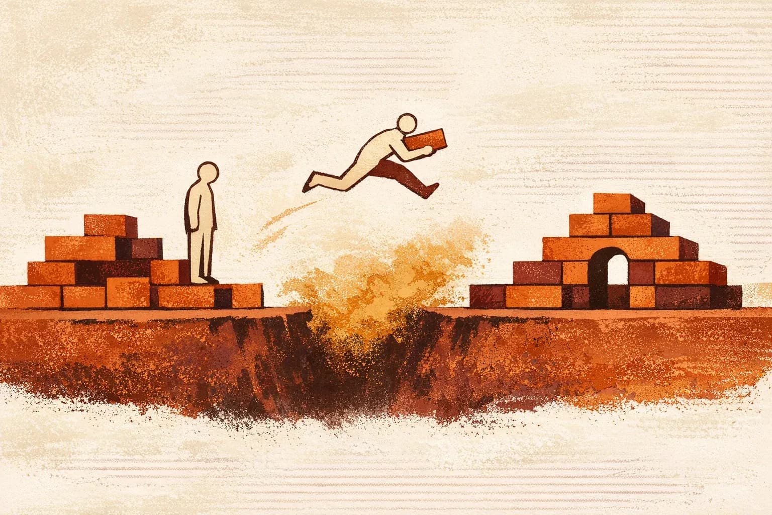 Editorial illustration for "Some users forgive broken things. Others leave." — Marga Haus Perspectives