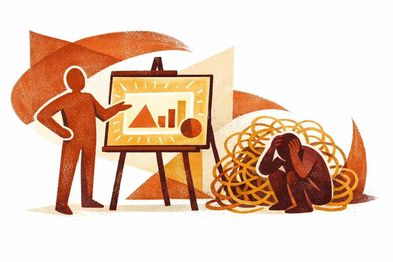 Editorial illustration for "Your agency isn't a partner" — Marga Haus Perspectives