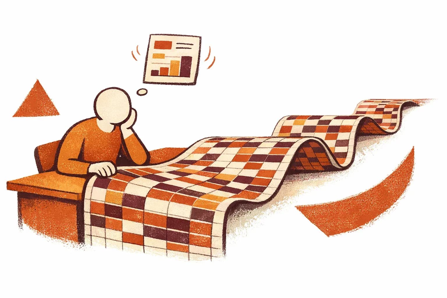 Editorial illustration for "The $100M model nobody wanted to build" — Marga Haus Perspectives
